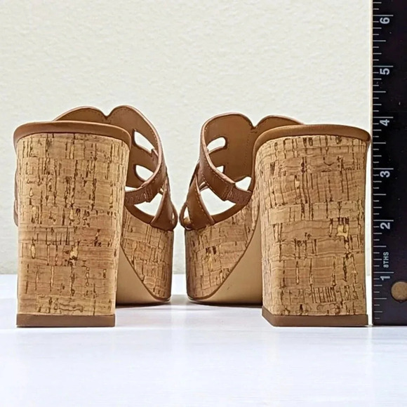 Sam Edelman Women's Dev Leather Cork Platform Sandals Size 9 (MSRP $150) - Picture 8 of 11